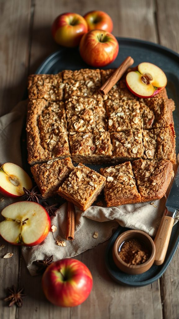 chewy apple cinnamon bars