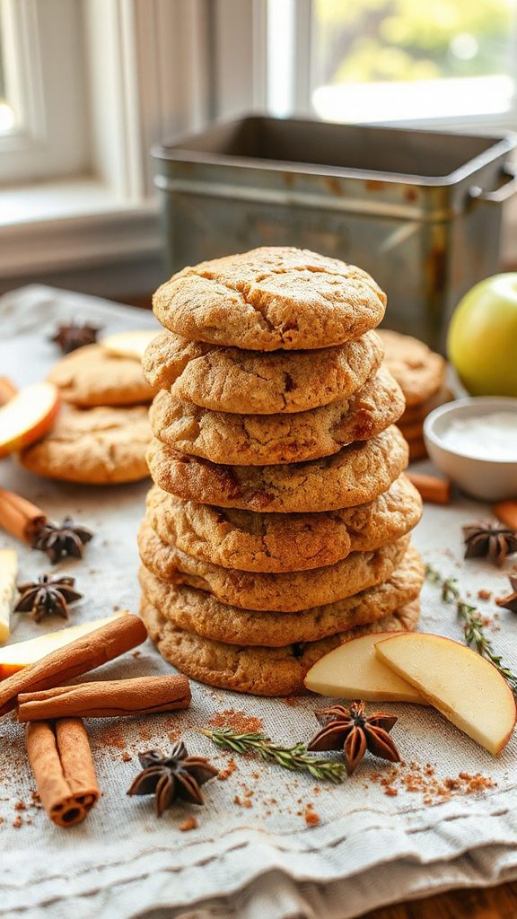 chewy apple cinnamon cookies