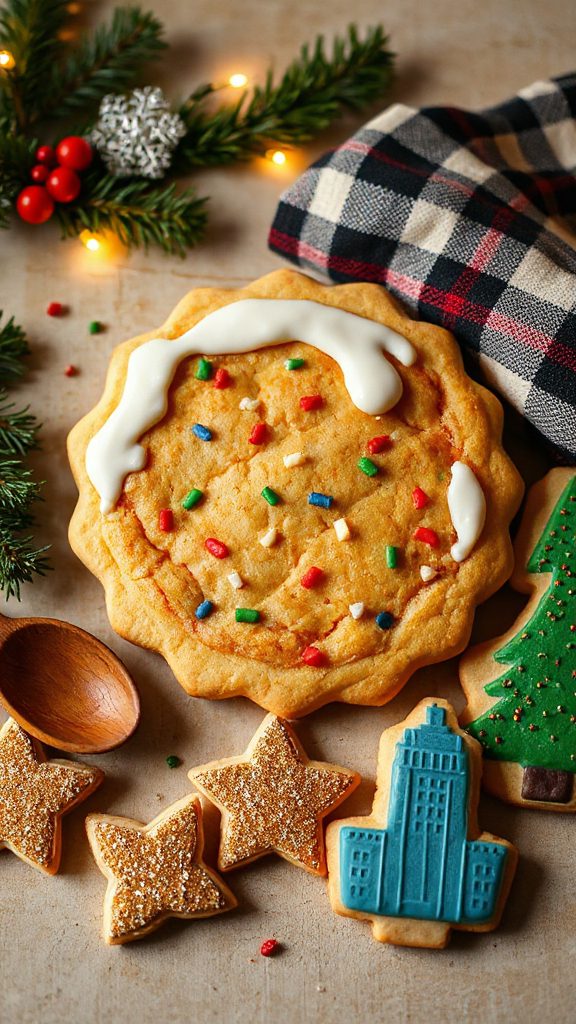 chewy buttery deep dish cookies