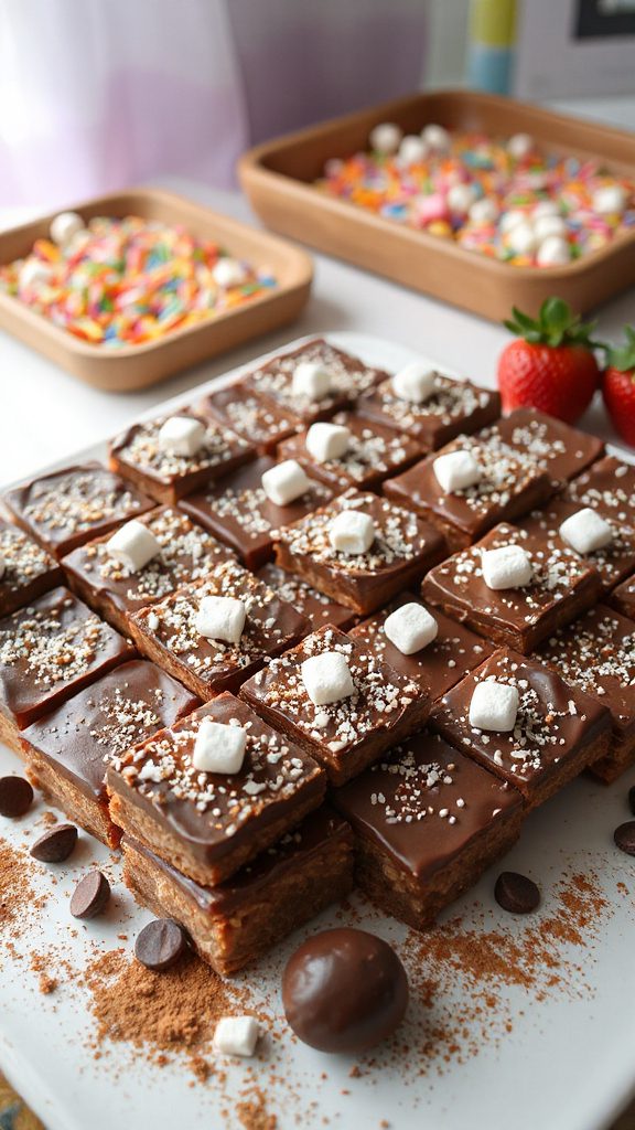 chewy chocolate marshmallow treats