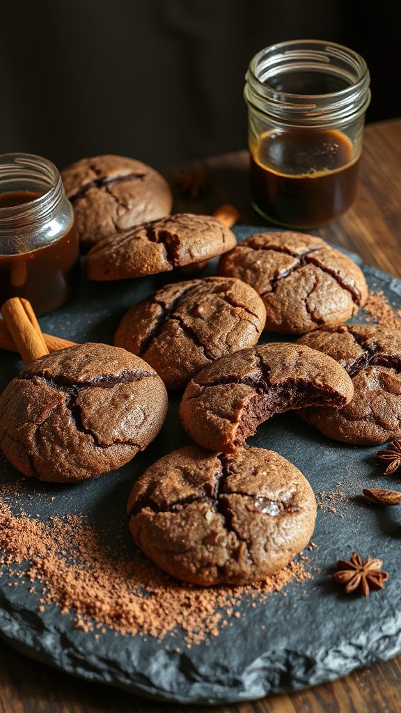chewy chocolate molasses cookies