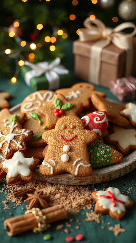 chewy holiday gingerbread cookies