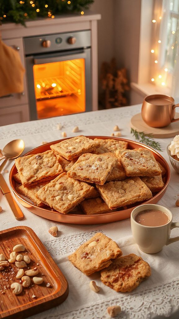 chewy macadamia cookie bars