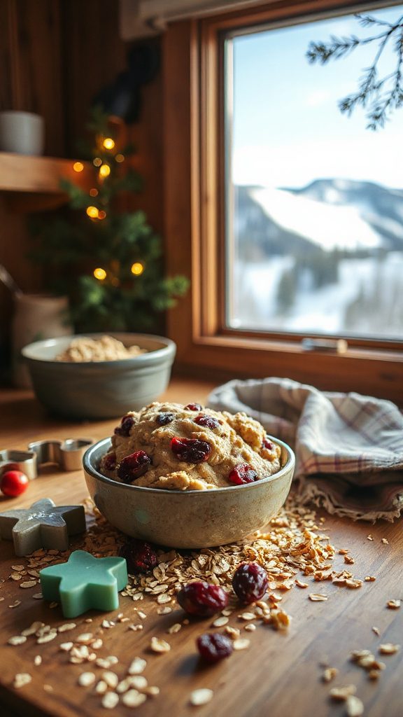 chewy oatmeal cranberry cookies