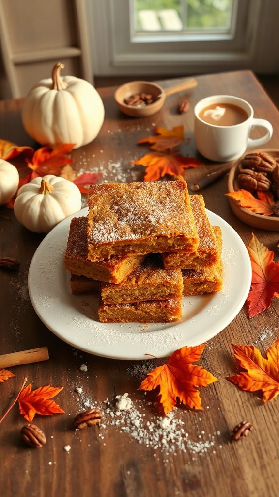 chewy pumpkin blondie treats chewy pumpkin blondie treats