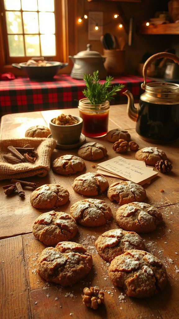 chewy spiced molasses cookies