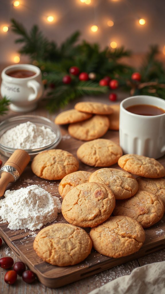 chewy spiced molasses cookies