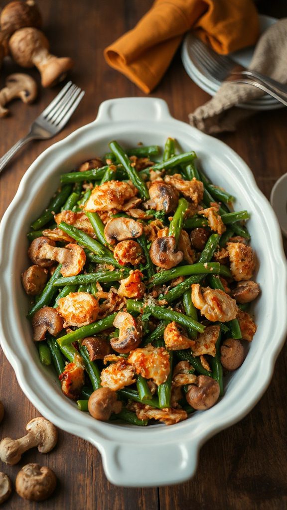 chicken mushroom green bean casserole chicken mushroom green bean casserole