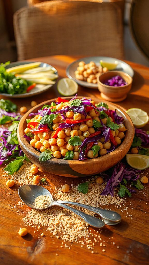 chickpea larb salad recipe