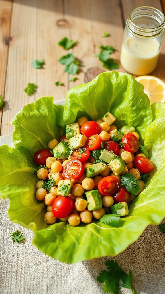 chickpea salad lettuce wraps chickpea salad lettuce wraps