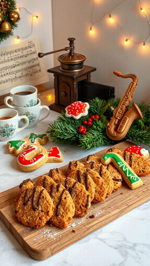 chicory infused coffee biscotti