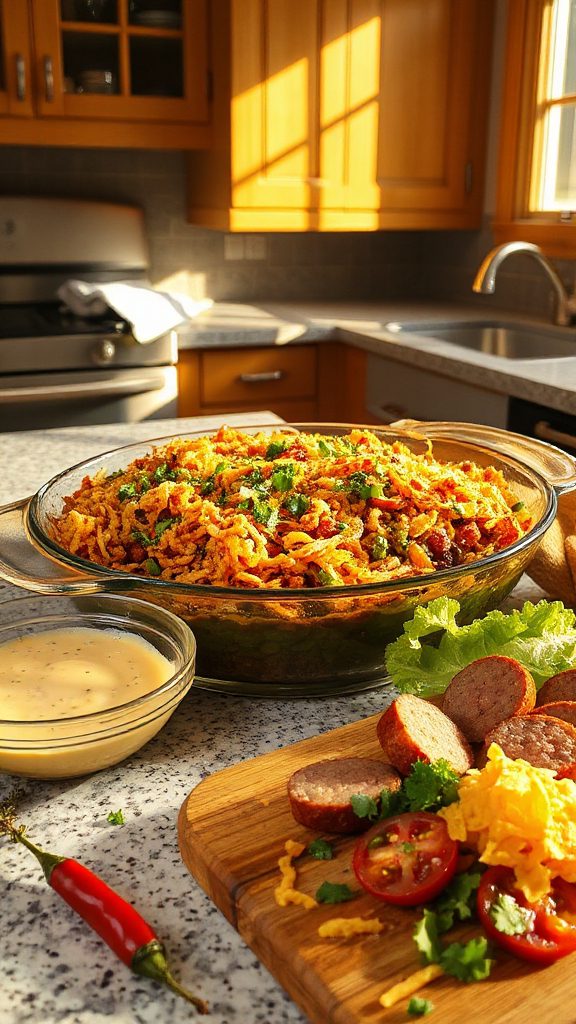 chili cheese green bean casserole