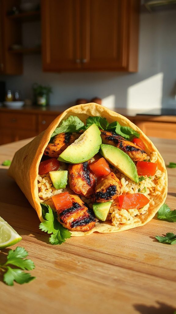 chipotle chicken wrap delight