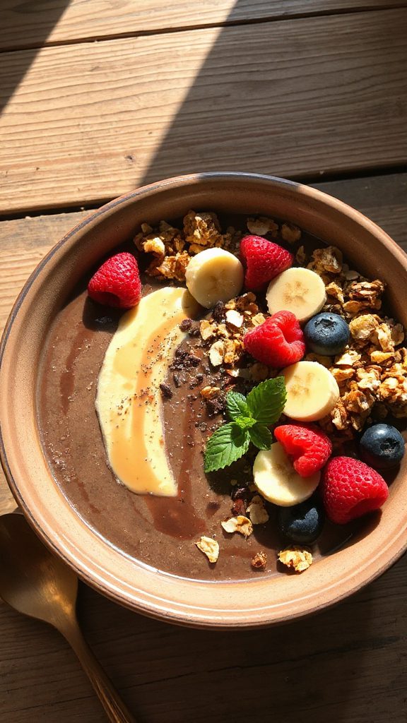 choco berry smoothie bowl delight choco berry smoothie bowl delight