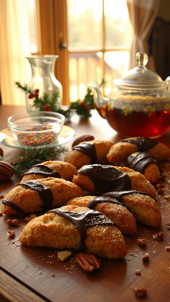 chocolate almond biscotti treat chocolate almond biscotti treat