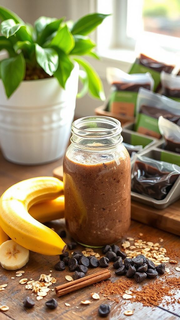 chocolate banana oatmeal smoothie