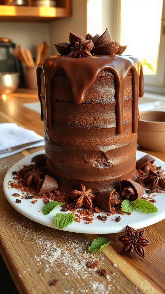 chocolate cake with spice