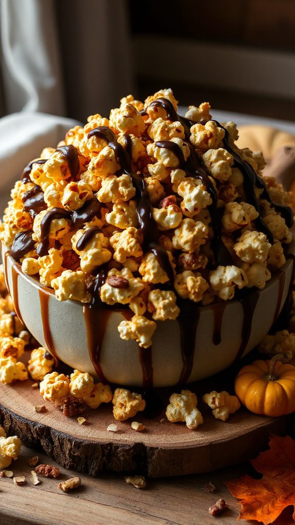 chocolate caramel apple popcorn