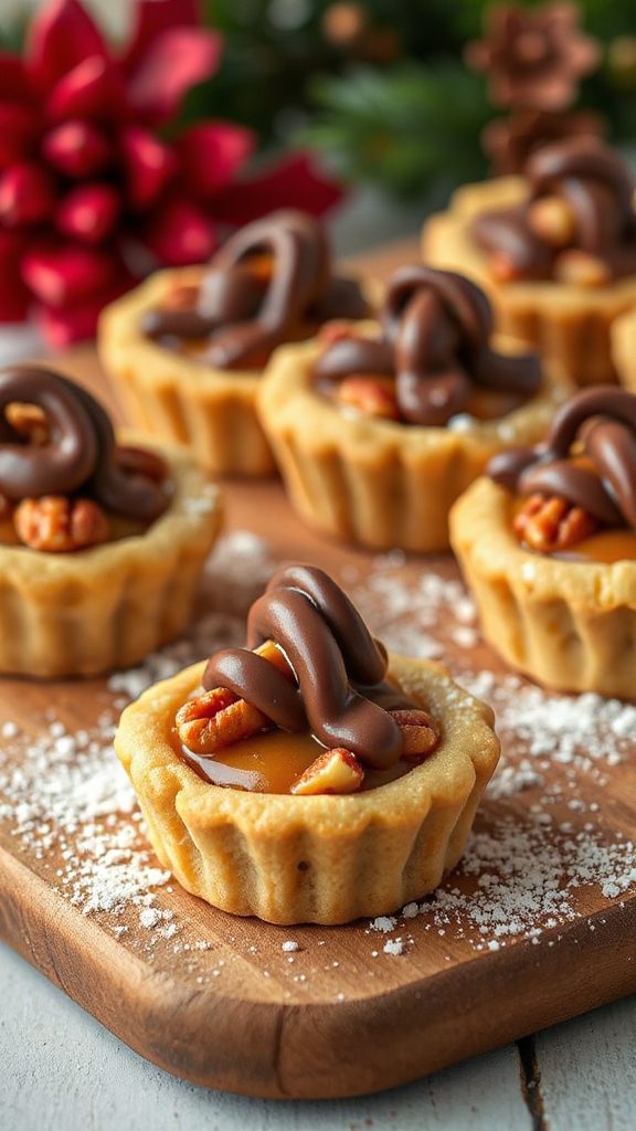 chocolate caramel pecan cups