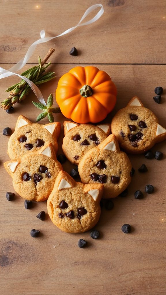 chocolate cat paw cookies