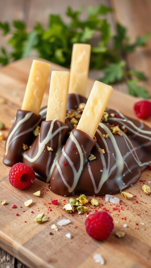 chocolate cheese snack delight