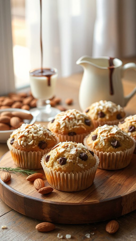 chocolate coconut almond muffins chocolate coconut almond muffins