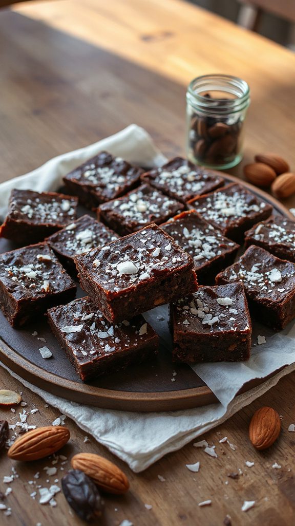 chocolate coconut date bars