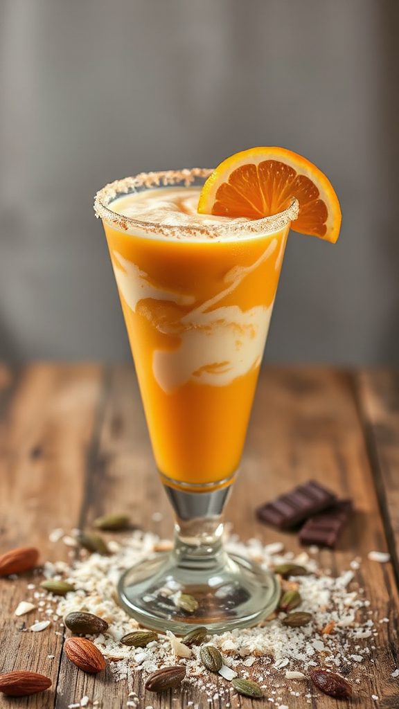 chocolate coconut pumpkin seed dessert