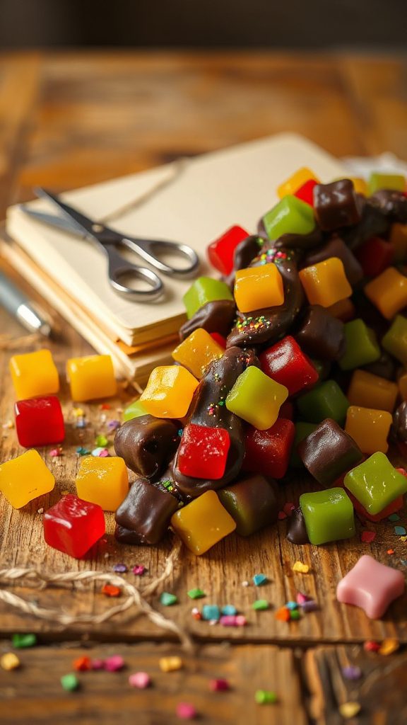 chocolate covered gummy bear treats