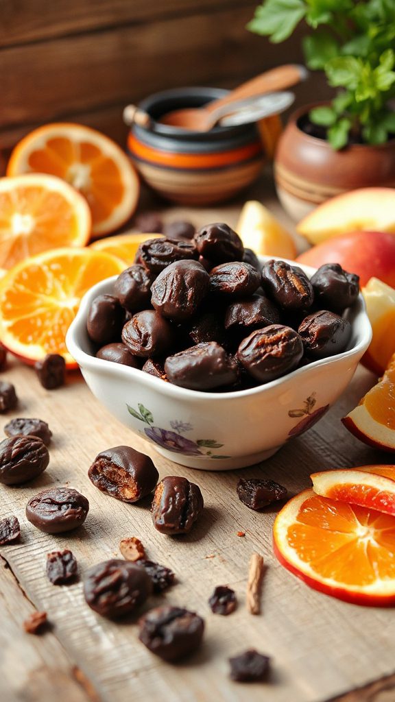 chocolate covered healthy snack chocolate covered healthy snack