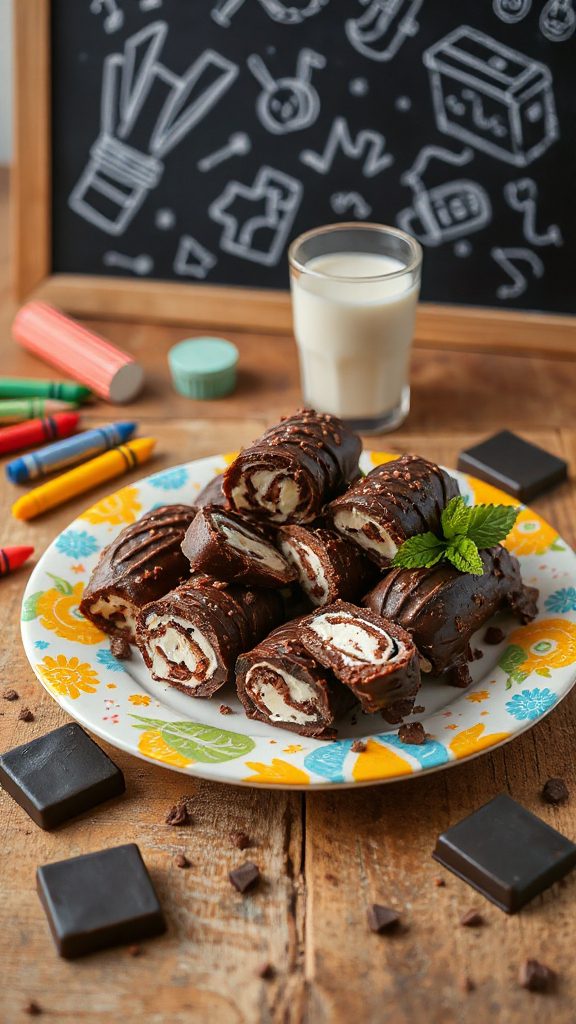 chocolate cream cheese rolls