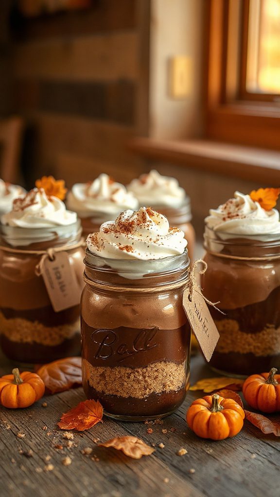 chocolate dessert in jars chocolate dessert in jars