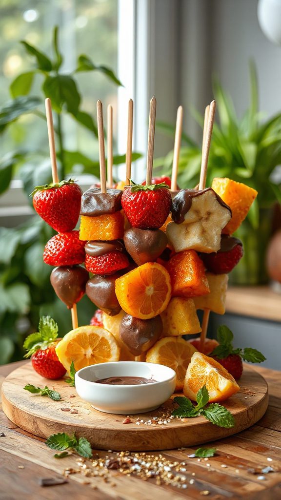 chocolate dipped fruity delights