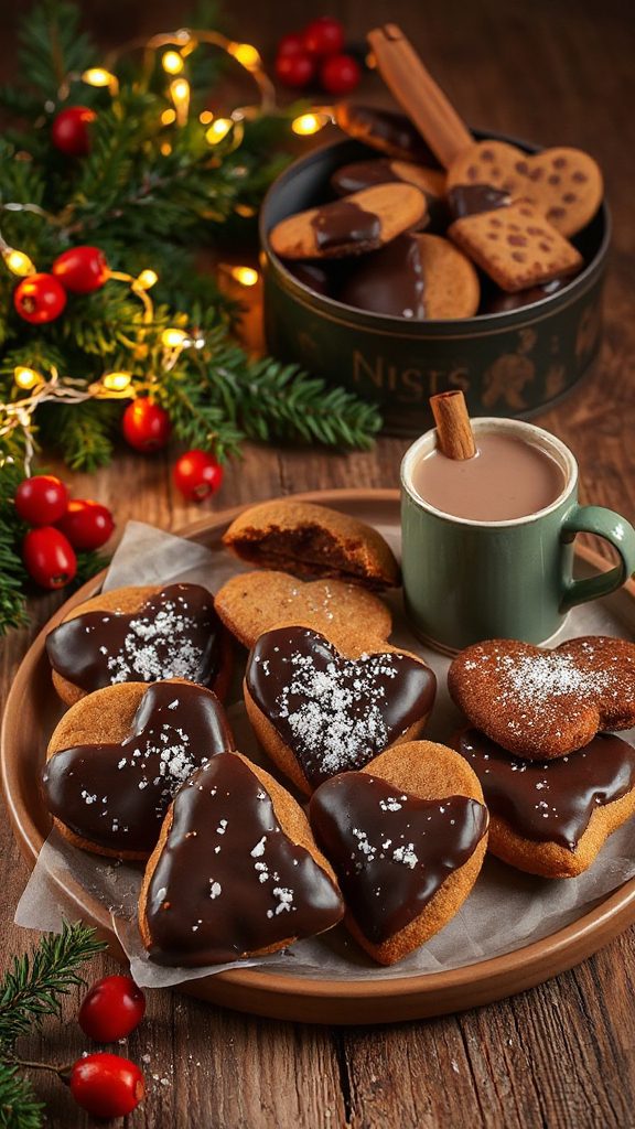 chocolate dipped holiday cookies chocolate dipped holiday cookies