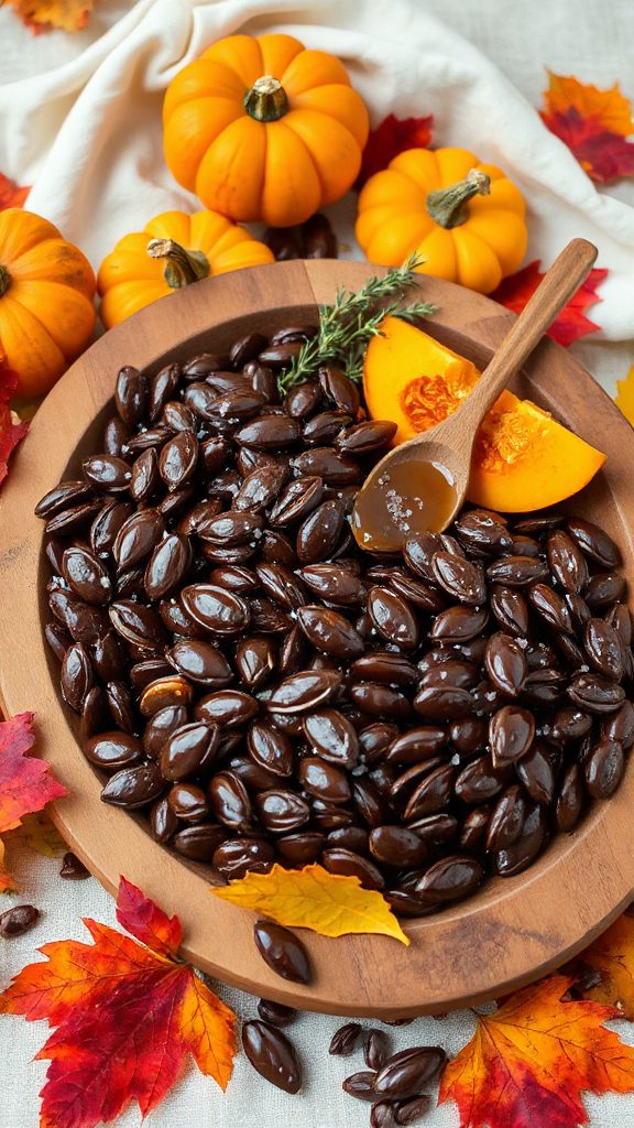 chocolate maple pumpkin seeds chocolate maple pumpkin seeds