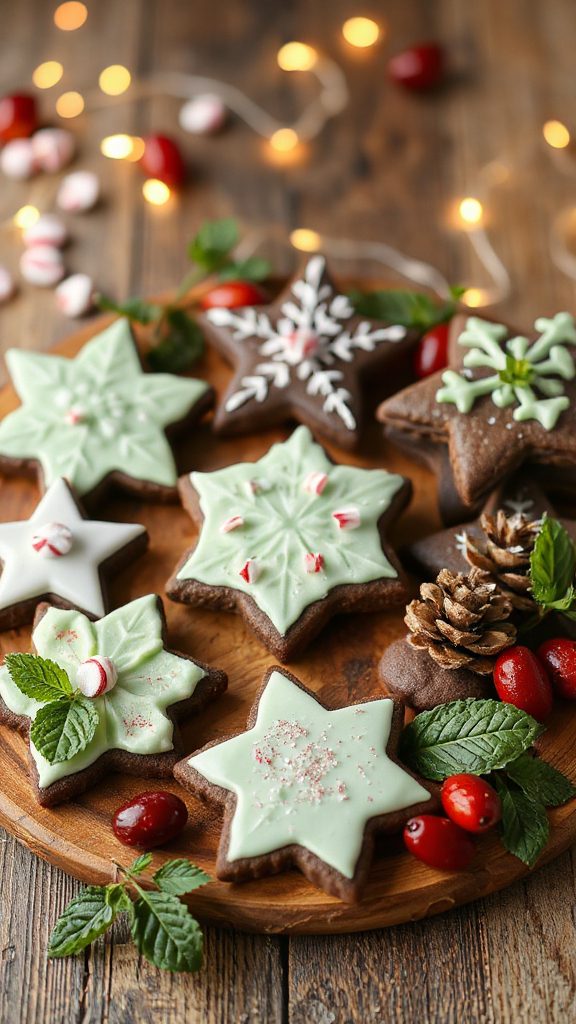 chocolate mint holiday cookies chocolate mint holiday cookies