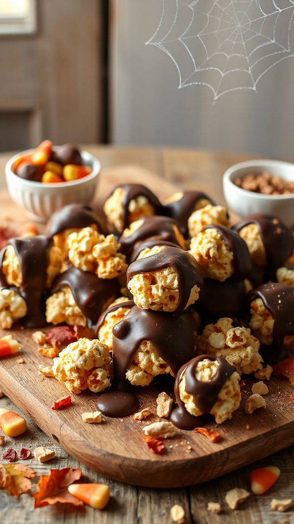 chocolate peanut butter popcorn