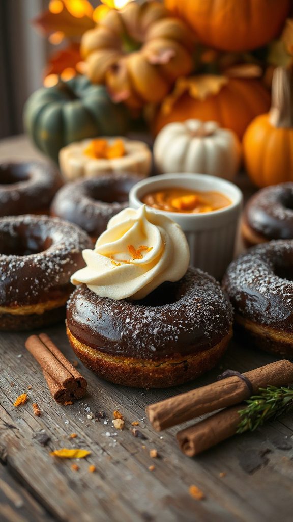chocolate pumpkin donuts recipe
