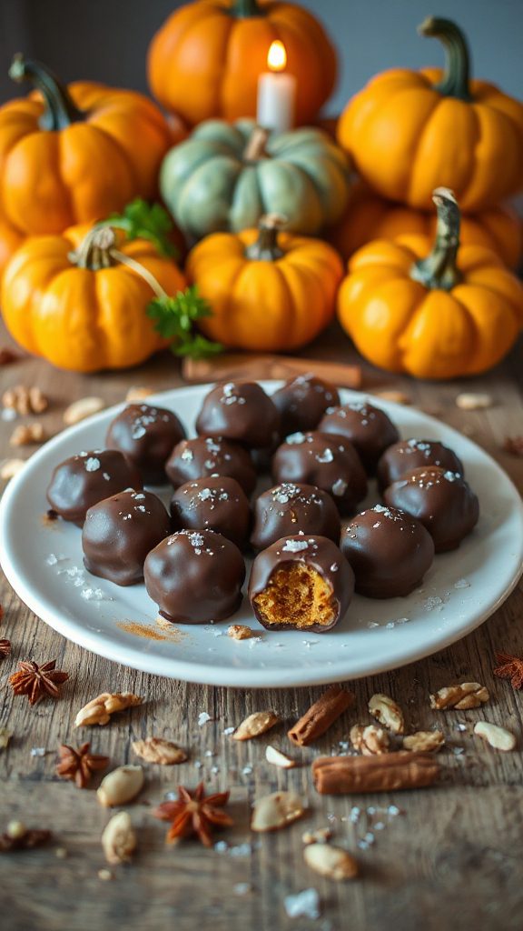 chocolate pumpkin energy bites chocolate pumpkin energy bites