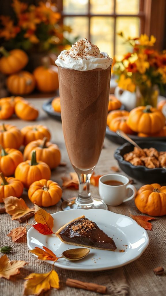 chocolate pumpkin pie smoothie chocolate pumpkin pie smoothie