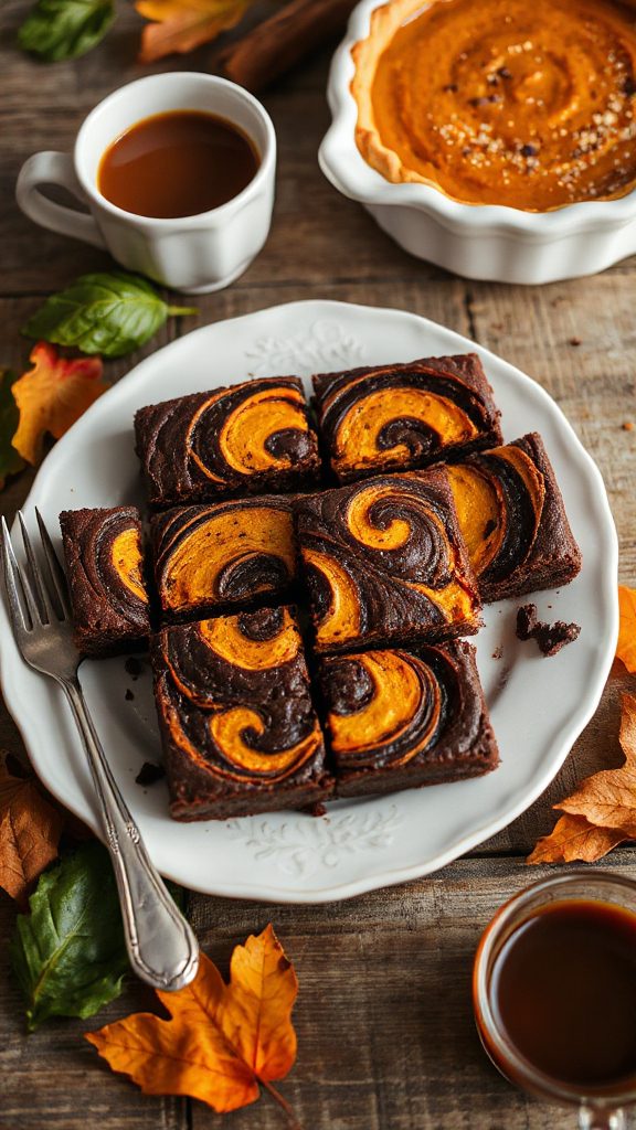 chocolate pumpkin swirl brownies chocolate pumpkin swirl brownies