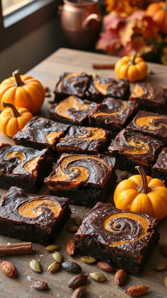 chocolate pumpkin swirl brownies chocolate pumpkin swirl brownies