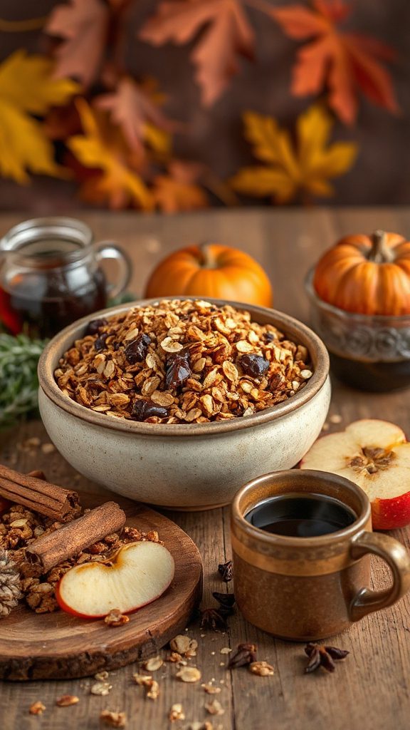 chocolatey spiced granola delight