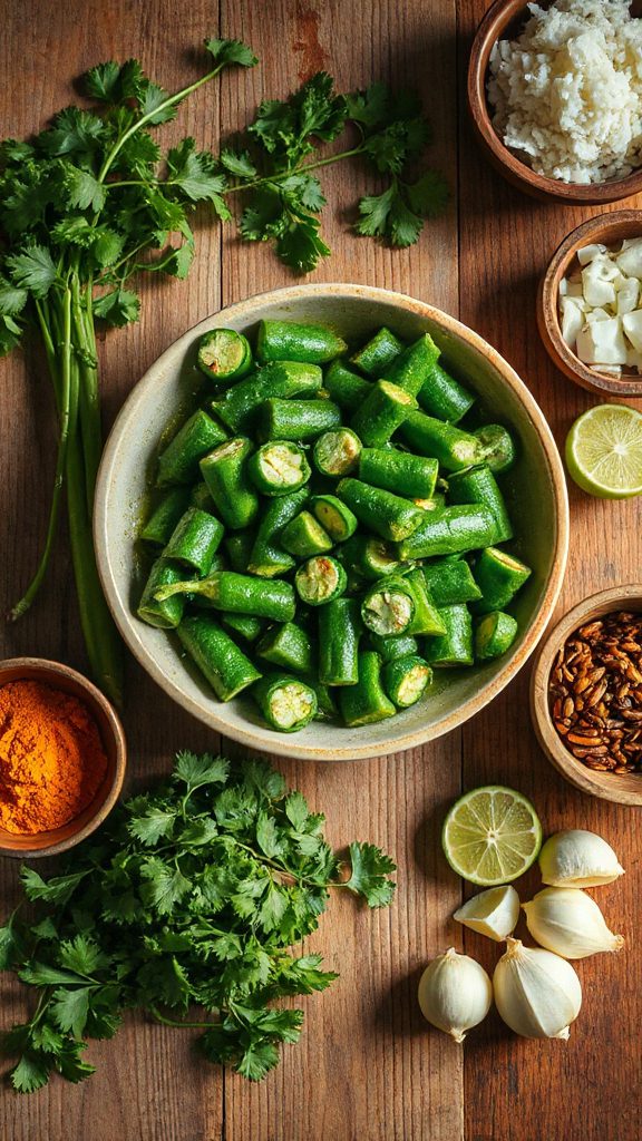 cilantro lime okra stew