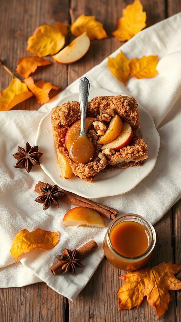 cinnamon apple crumble bars
