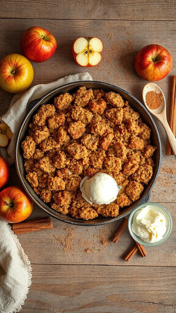 cinnamon apple crumble recipe