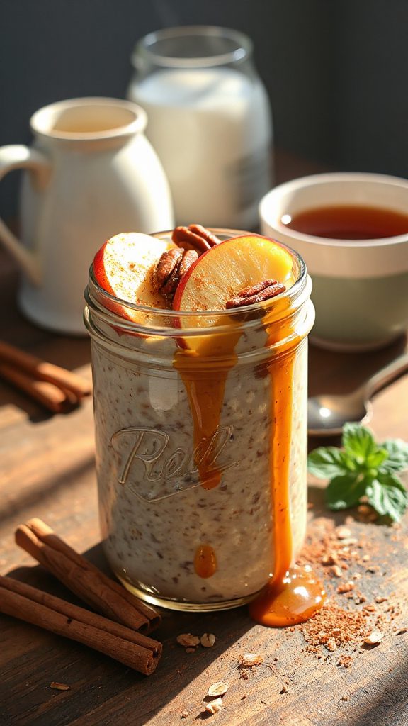 cinnamon apple overnight oats