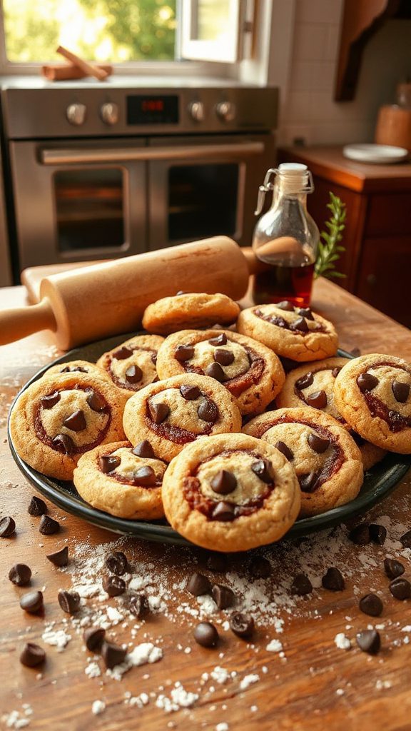 cinnamon chocolate chip cookies