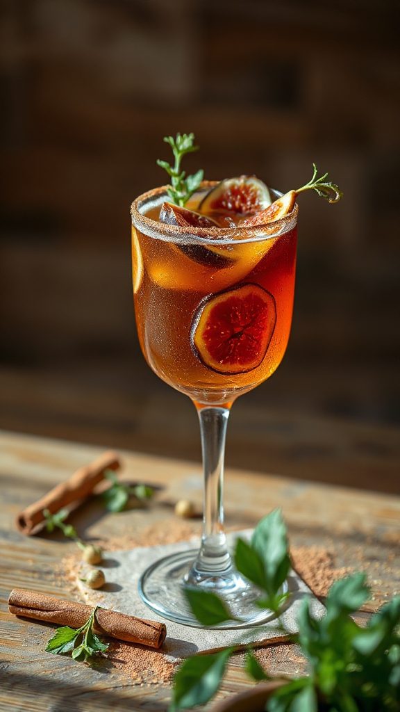 cinnamon fig cocktail delight
