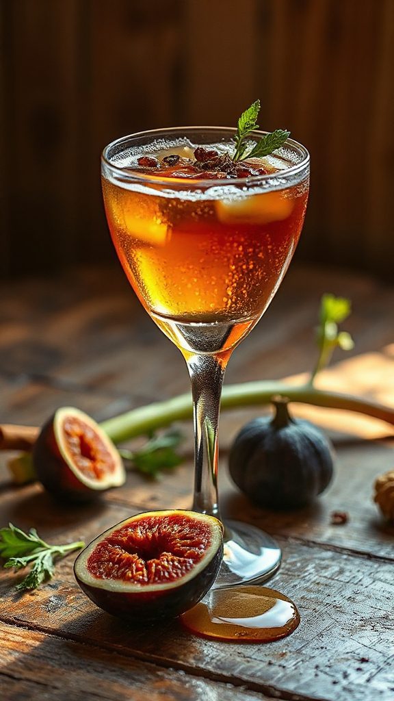cinnamon fig cocktail pairing
